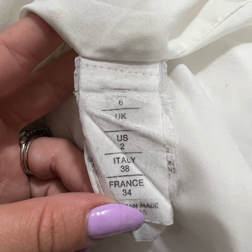 Nicholas White Tiered Lace Dress Size 2 US $695 - Picture 9 of 9